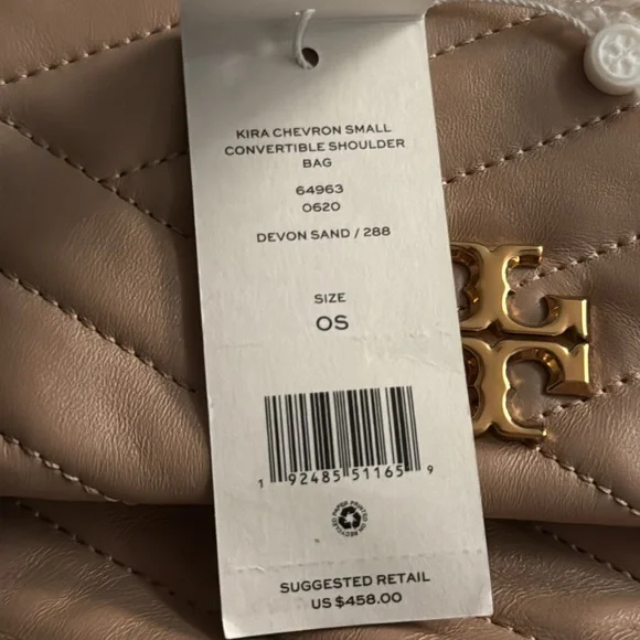 Tory Burch Quilted Tan Shoulder Bag - Picture 7 of 15